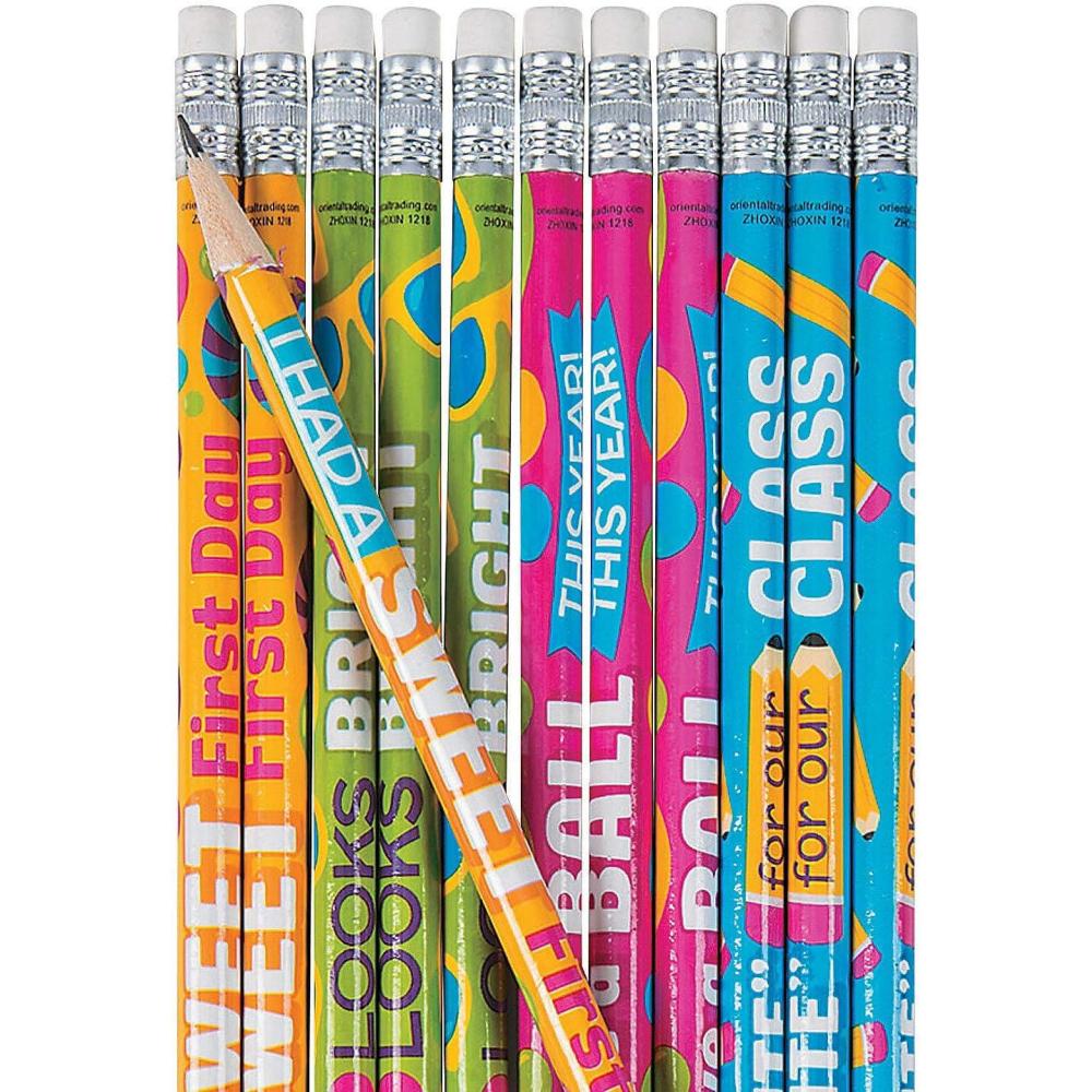 image:imageFun Express First Day Of School Pencils  24 Pieces  Educational And Learning Activities For Kids