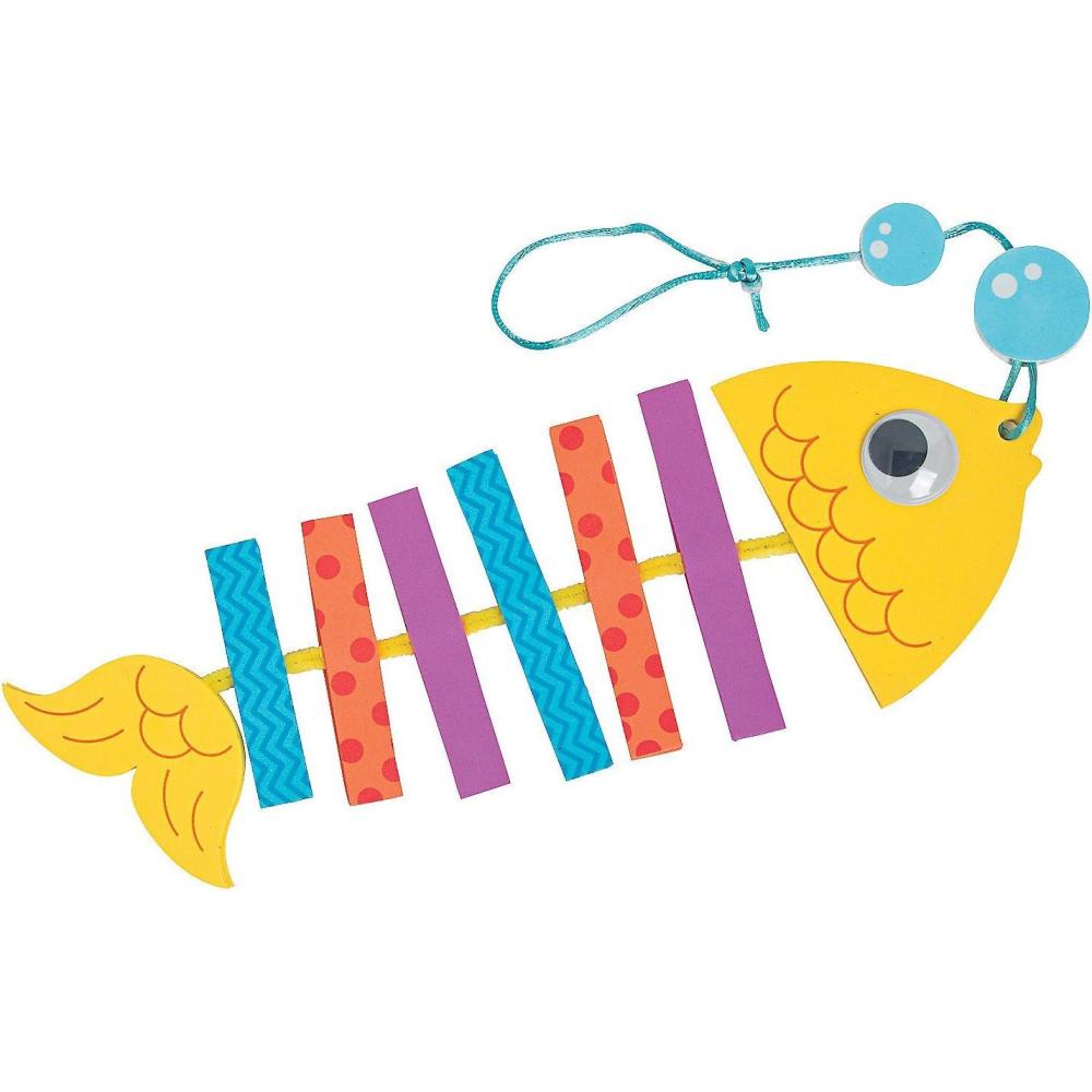 image:imageFun Express Foam Tropical Fish Mobile Craft Kit  Makes 12  VBS Vacation Bible School SuppliesDecor  VBS Vacation Bible School SuppliesDecor  Crafts for Kids and Fun Home Activities