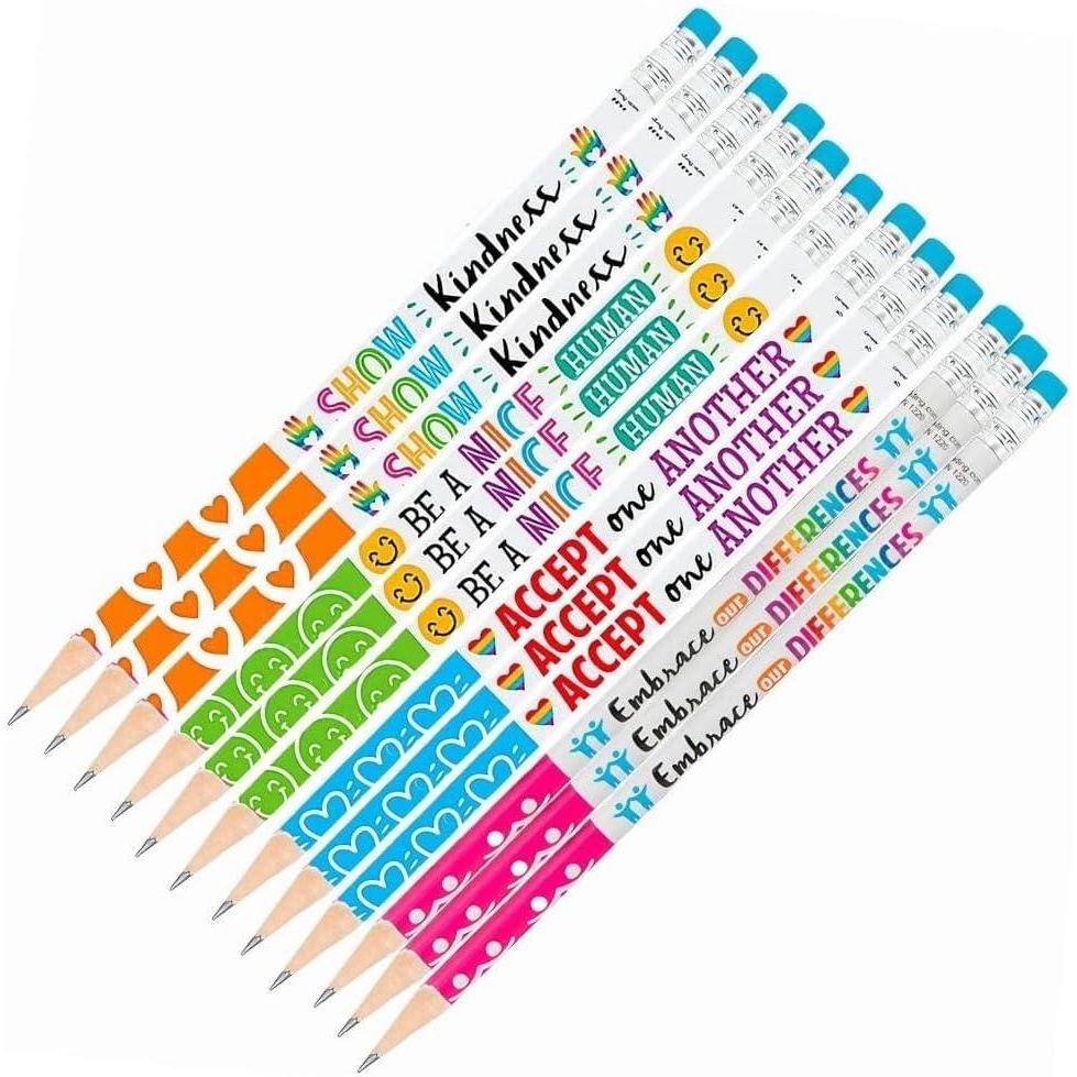 image:imageFun Express Humankind and Diversity Pencils  Teacher Classroom and Stationery School Supplies  24 Pieces