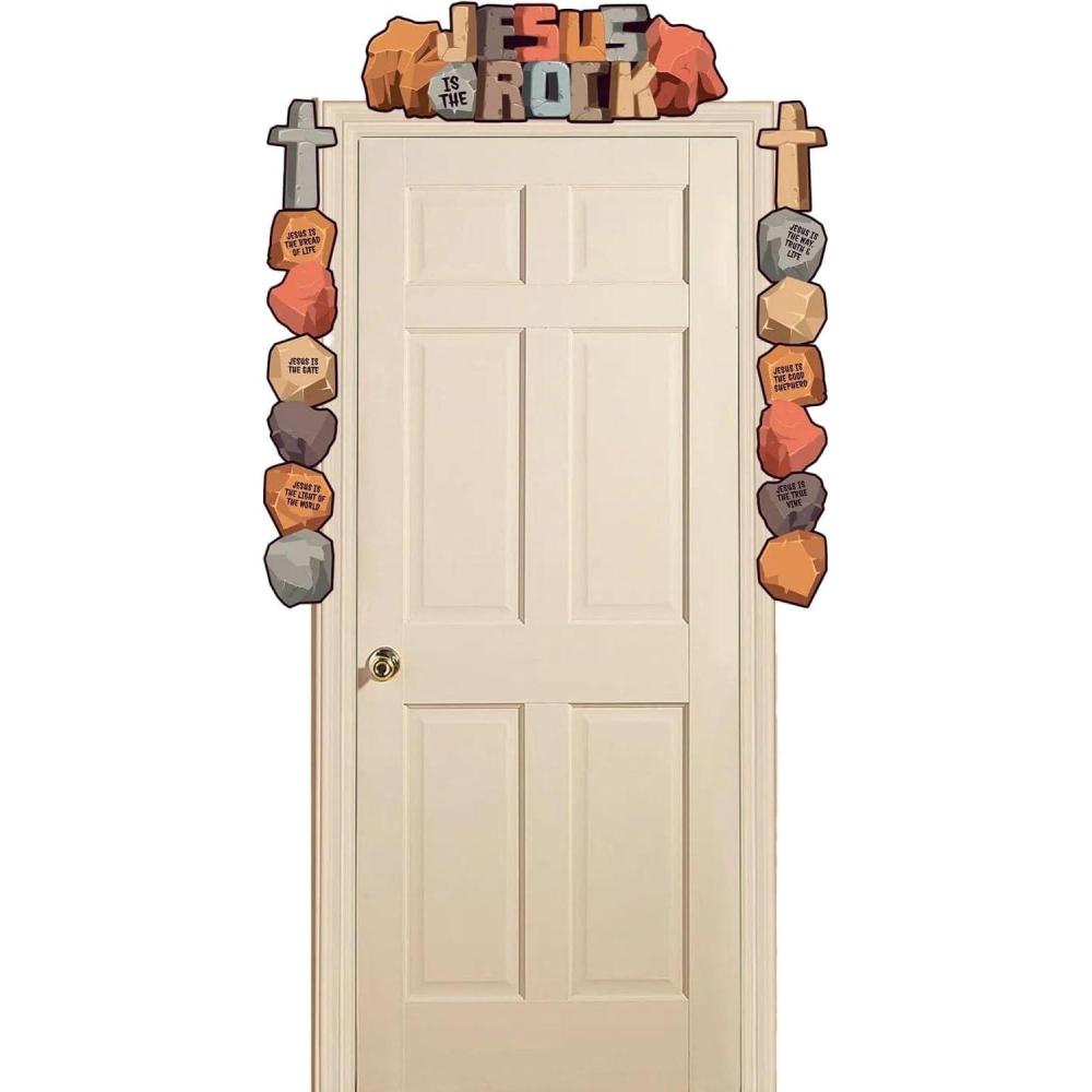 image:imageFun Express Jesus is The Rock Classroom Door Border  VBS Vacation Bible School SuppliesDecor  10 Pc