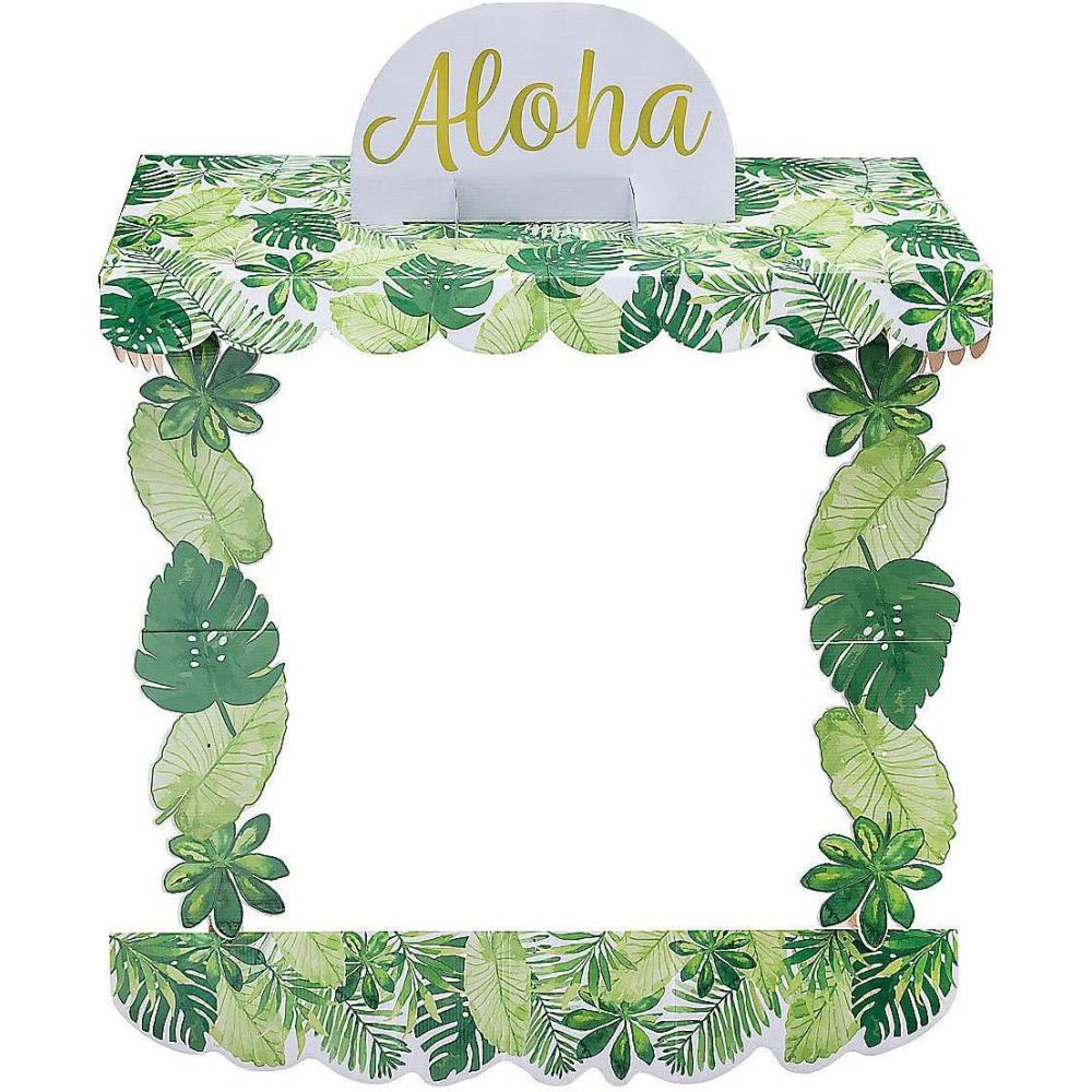 image:imageFun Express Luau Tabletop Hut Decorating Kit 5 Pieces  Green