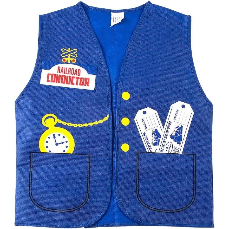 image:imageFun Express Railroad VBS Conductor Vest Colorful and Fun Apparel Accessory for Vacation Bible School Perfect for Kids Costumes Role Play Activities Themed Events and Creative Learning 1 Piece