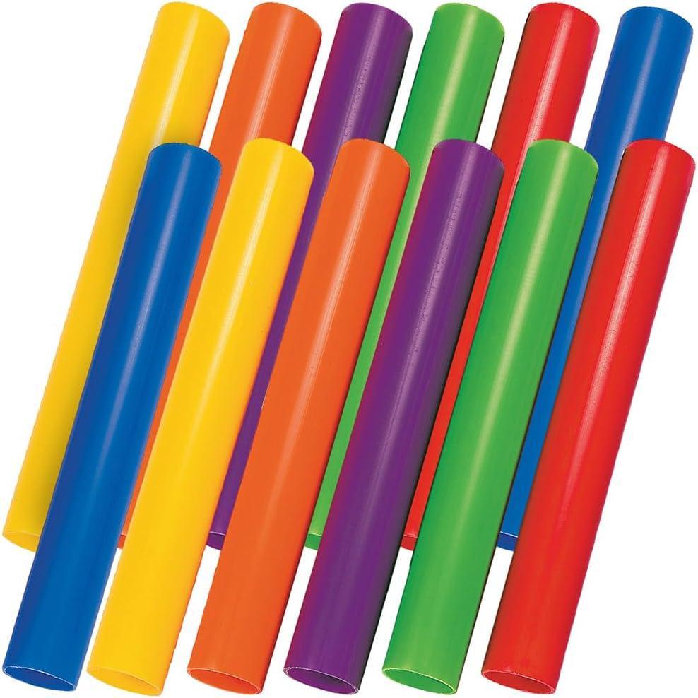 image:imageFun Express Relay Batons for Track and Field 12 Pack Plastic Baton Set in 6 Colors for PE Equipment amp Physical Education Kids Running Stick for Elementary School Recess amp Field Day Games
