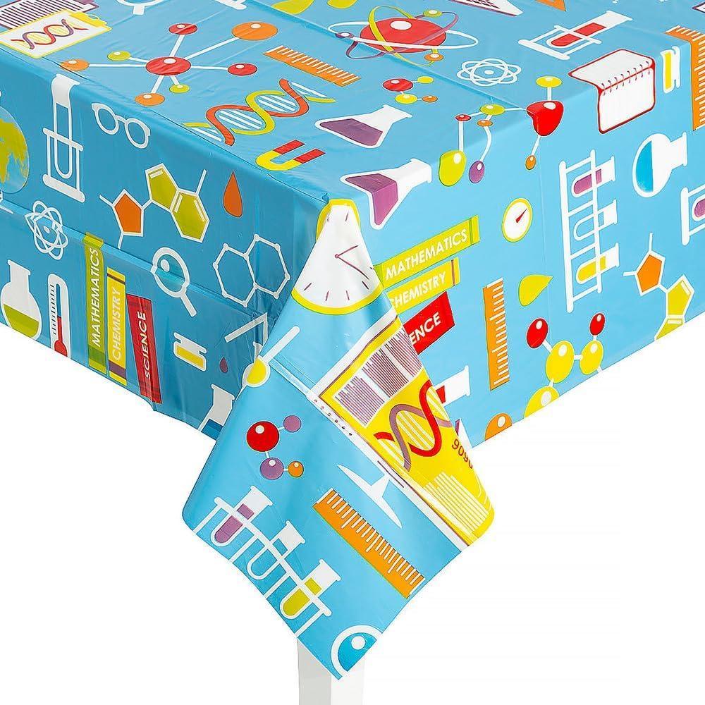 image:imageFun Express Science Party Tablecloth Roll Perfect for VBS School Events ScienceThemed Parties Celebrations Durable Plastic Dcor Themed Gatherings Ideal for Classroom Party Settings 1 Piece