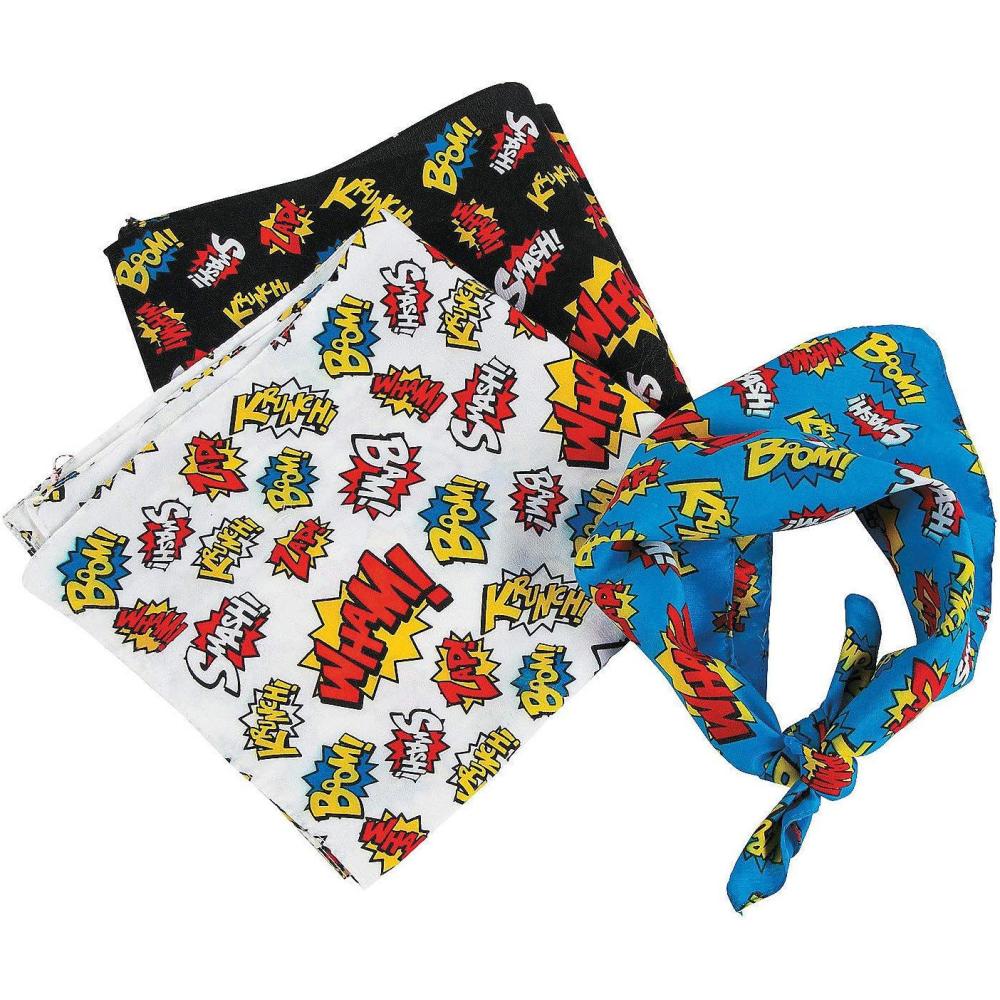image:imageFun Express Super Hero Bandanas set of 12 Pieces Apparel and Party Favors  VBS Vacation Bible School SuppliesDecor