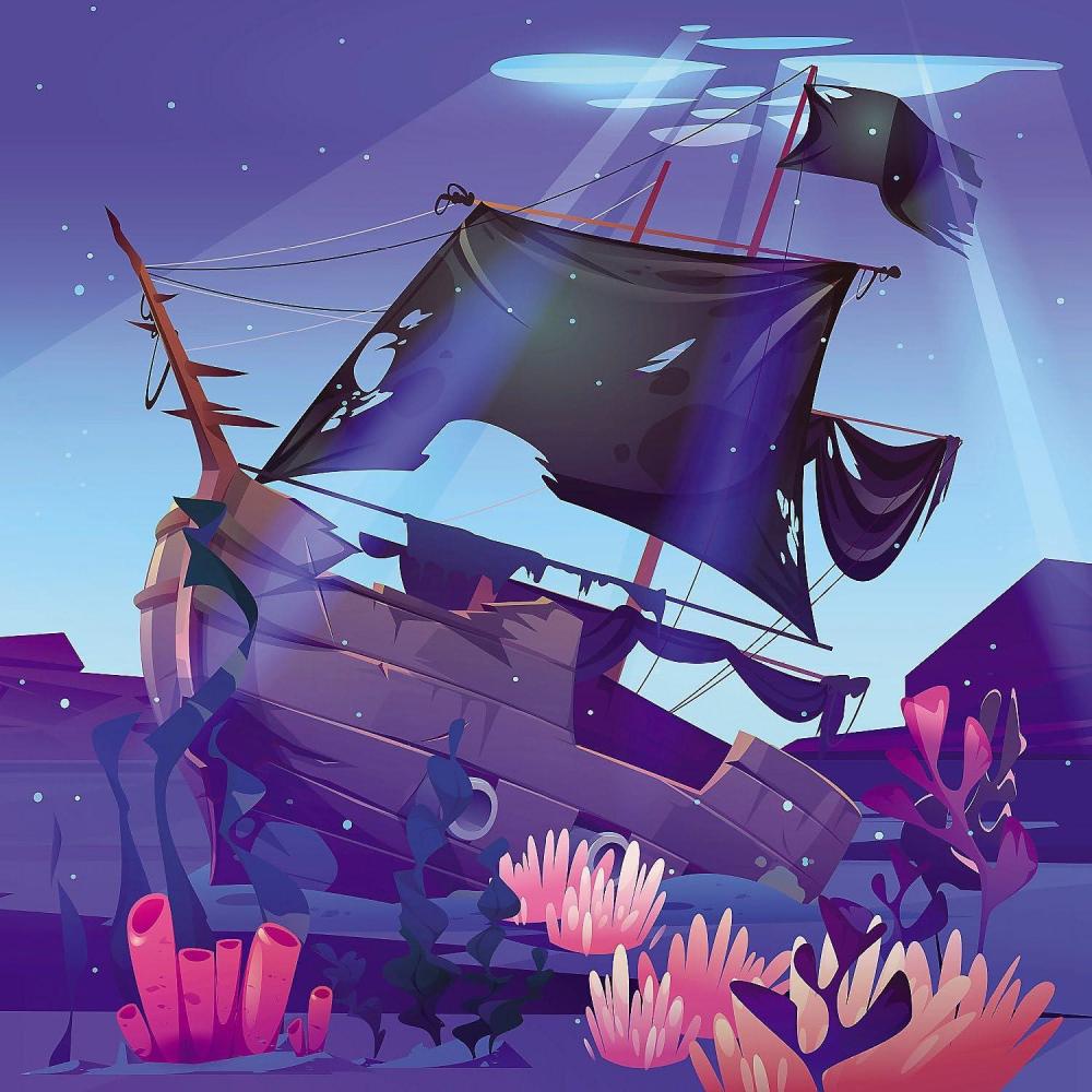 image:imageFun Express Under the Sea VBS Shipwreck Backdrop Banner Vacation Bible School 2024