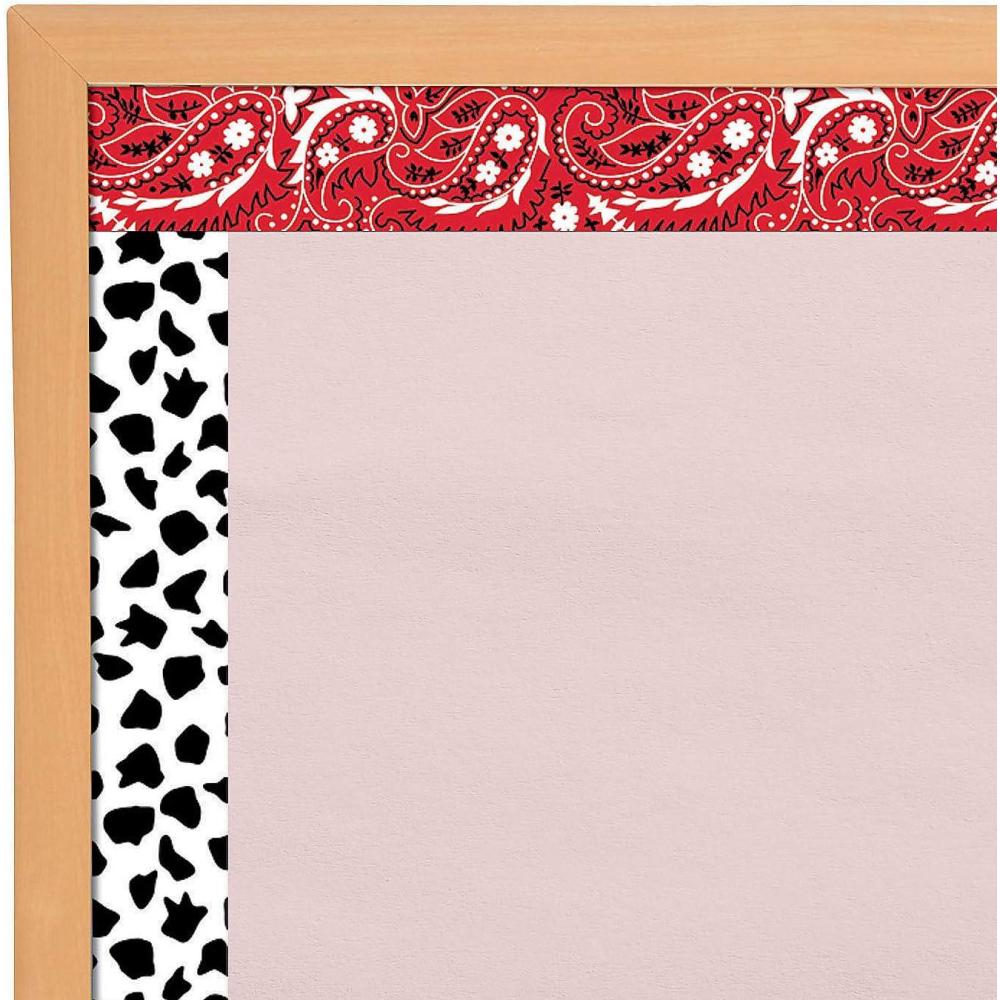 image:imageFun Express Western DoubleSided Bulletin Board Border Set  Colorful Educational Classroom Decor for Kids Learning Activities Perfect for School Home Craft Projects and Holiday Themes  12 Pieces