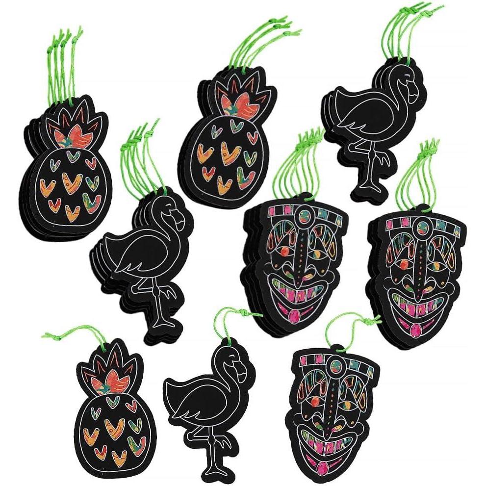 image:imageMagic Color Scratch Luau Ornaments 24 Pieces