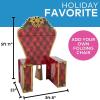 Eye-catching Santa’s Chair Photo Booth Stand-In Stand-Up Decoration – 44″ x 71″ (1 Pc.) – Perfect for Christmas Parties, Shopping Mall Displays, and School Events