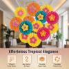 Fun Express – Luau Icon Fan Bursts for Party – Party Decor – Hanging Decor – Misc Hanging Decor – Party – 12 Pieces