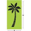 Fun Express – Luau Silhouette Backdrop Banner – Party Decor – Wall Decor – Preprinted Backdrops – 6 Pieces