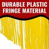Fun Express 9 ft. x 29″ School Bus Fringe Plastic Table Skirt with Cutouts