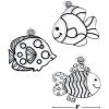 Fun Express Animal Paint Your Own Suncatchers – Crafts for Kids and Fun Home Activities (Jungle Animals) – VBS Vacation Bible School Supplies/Decor(Fish)