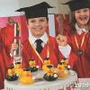 Fun Express Bulk 12 Pieces Kid’s Felt Elementary, Kindergarten, Pre-School Graduation Mortarboard Caps, Felt(Black)