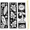 Fun Express Color Your Own Fuzzy Luau Bookmarks – Crafts for Kids and Fun Home Activities – VBS Vacation Bible School Supplies/Decor