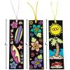 Fun Express Color Your Own Fuzzy Luau Bookmarks – Crafts for Kids and Fun Home Activities – VBS Vacation Bible School Supplies/Decor
