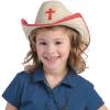 Fun Express Cowboy Hat with Cross – Apparel Accessories – Hats – Cowboy Hats Brown – VBS Vacation Bible School Supplies/Decor – 12 Pieces