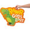 Fun Express Dinosaur VBS Cutouts – VBS Vacation Bible School Supplies/Decor – 6 Pieces