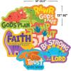 Fun Express Dinosaur VBS Cutouts – VBS Vacation Bible School Supplies/Decor – 6 Pieces