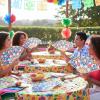 Fun Express Elevated Luau Folding Hand Fans – 12 Piece(Colorful Fiesta Folding Fans)