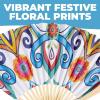 Fun Express Elevated Luau Folding Hand Fans – 12 Piece(Colorful Fiesta Folding Fans)