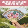 Fun Express Elevated Luau Folding Hand Fans – 12 Piece(Luau Folding Hand Fans)