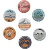 Fun Express Faith Adventure Mini Button ASST – Jewelry – VBS Vacation Bible School Supplies/Decor – 48 Pieces – Multicolor