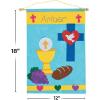 Fun Express First Communion Banner Kit DIY – Makes 12 Felt Banners 12×18 Inch – Religious Craft Kit for Kids Sunday School Church Activities | Pre-Cut Pieces with Hanging Materials Included