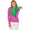 Fun Express Green Flower Lei – Bright and Vibrant Tropical Floral Necklaces for Luau Parties – Hawaiian-Themed Events Beach Celebrations & Summer Fun – Themed Decor Gifts Party Favors – 12 Pieces