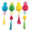 Fun Express Luau Honeycomb Ceiling Decorations – 12 Pieces, 29.5” to 35.75” – Vibrant Party Decor for Tropical Themed Events and Celebrations