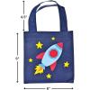 Fun Express Mini Space Ship Tote Bags for Summer – Apparel Accessories – Totes – Novelty Totes – Summer – VBS Vacation Bible School Supplies/Decor – 12 Pieces