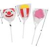 Fun Express Novelty Themed Individually Wrapped Lollipops Carnival, Clown, Circus, Party Favors – VBS Vacation Bible School Supplies/Decor – 12 Pieces