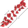 Fun Express Red Rose Lei – Elegant Floral Apparel Accessory Weddings Luau Parties Tropical Events & Special Occasions – Vibrant Red Design Themed Celebrations – Party Favors & Decorations – 12 Pieces