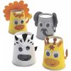 Fun Express Safari Animal Cup Craft Kit – Craft Kits – VBS Vacation Bible School Supplies/Decor – 12 Pieces