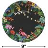 Fun Express Tropical Nights Luau Party Paper Dinner Plates – Party Supplies Tropical Nights Luau Tableware Paper Plates – Disposable Decoration Favors for Birthday Baby Shower – 8 Pieces