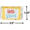 Fun Express Welcome Back to School Mini Candy Bar Sticker Labels – 30 Pc
