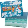 Jesus and Peter Walk on Water Mini Sticker Scenes – Includes 12 Backgrounds and 12 Sticker Sheets – Religious and Sunday School Activities
