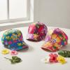 Vibrant Hibiscus Polyester Baseball Caps – 22″ (12-Pack) – Assorted Colorful Hats for Kids & Adults – Perfect for Luaus, Beach Parties & Summer Camps