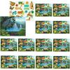 11″ x 8 1/2″ Rainforest VBS Animal Sticker Scenes – 12 Pc.