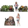 26 1/2″ – 43″ Rainforest VBS Jungle Animals Cardboard Cutout Stand-Up Set – 3 Pc.