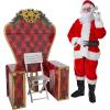 Eye-catching Santa’s Chair Photo Booth Stand-In Stand-Up Decoration – 44″ x 71″ (1 Pc.) – Perfect for Christmas Parties, Shopping Mall Displays, and School Events