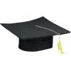 Fun Express Bulk 12 Pieces Kid’s Felt Elementary, Kindergarten, Pre-School Graduation Mortarboard Caps, Felt(Black)