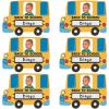 Fun Express Bulk Back-to-School Bus Picture Frame Magnet Craft Kit – Makes 48