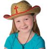 Fun Express Cowboy Hat with Cross – Apparel Accessories – Hats – Cowboy Hats Brown – VBS Vacation Bible School Supplies/Decor – 12 Pieces