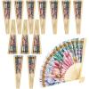 Fun Express Elevated Luau Folding Hand Fans – 12 Piece(Luau Folding Hand Fans)