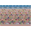 Fun Express Excited Crowd Background Backdrop (9 feet Long) Sports Party Decor – VBS Vacation Bible School Supplies/Decor