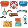 Fun Express Railroad VBS Photo Booth Props Set – Fun and Creative Photo Accessories for Church Events VBS Parties and Celebrations – Perfect for Kids Groups Includes Trains Signs and More – 12 Pieces
