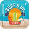 Fun Express Surf‘s Up Dude Luau Party Paper Dinner Plates – Summer Hawaiian Beach Wave Surfing Birthday Decorations – Surf Party Picnic Disposable Tableware for Boys – Party Supplies – 8 Pieces