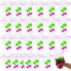 Tropical Luau Party Collapsible BPA-Free Plastic Drink Pouches with Straws – 12 oz (Pack of 25) – Portable Refillable Beverage Pouches – Perfect for Summer Parties, Luau Events, & Birthdays