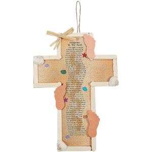 Footprints Cross Craft Kit – Makes 12 – Church and Sunday School Crafts for Kids